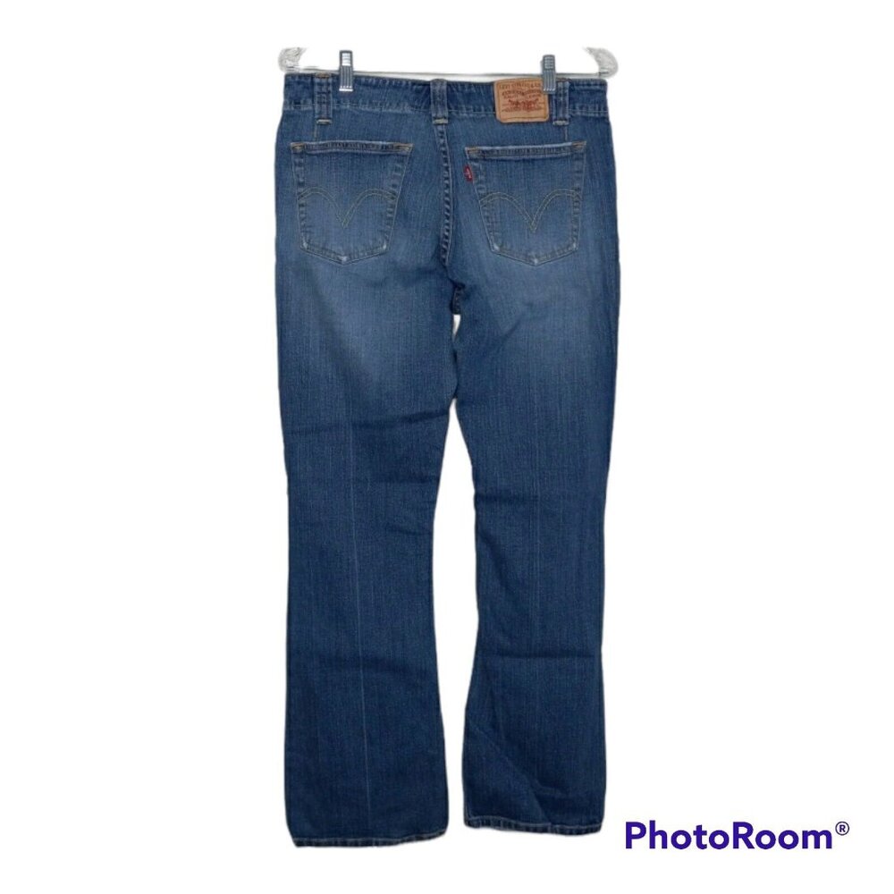 Levis Jeans Women's 10S 525 Boot Cut Blue Stretch Medium Wash Blend Denim
